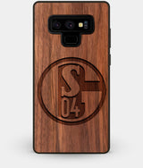 Best Custom Engraved Walnut Wood FC Schalke 04 Note 9 Case - Engraved In Nature