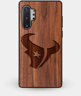 Best Custom Engraved Walnut Wood Houston Texans Note 10 Plus Case - Engraved In Nature