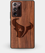 Best Custom Engraved Walnut Wood Houston Texans Note 20 Ultra Case - Engraved In Nature