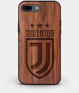 Best Custom Engraved Walnut Wood Juventus Club iPhone 7 Plus Case - Engraved In Nature