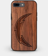 Best Custom Engraved Walnut Wood Los Angeles Chargers iPhone 8 Plus Case - Engraved In Nature