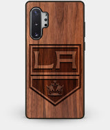 Best Custom Engraved Walnut Wood Los Angeles Kings Note 10 Plus Case - Engraved In Nature