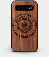 Best Custom Engraved Walnut Wood Manchester City F.C. Galaxy S10 Plus Case - Engraved In Nature