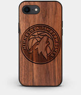 Best Custom Engraved Walnut Wood Minnesota Timberwolves iPhone 7 Case - Engraved In Nature