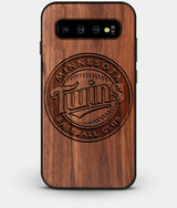 Best Custom Engraved Walnut Wood Minnesota Twins Galaxy S10 Case - Engraved In Nature