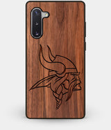 Best Custom Engraved Walnut Wood Minnesota Vikings Note 10 Case - Engraved In Nature