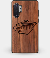 Best Custom Engraved Walnut Wood Minnesota Wild Note 10 Plus Case - Engraved In Nature