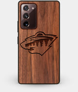 Best Custom Engraved Walnut Wood Minnesota Wild Note 20 Case - Engraved In Nature