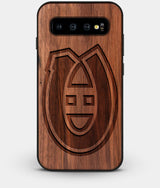 Best Custom Engraved Walnut Wood Montreal Canadiens Galaxy S10 Case - Engraved In Nature