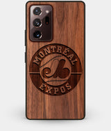 Best Custom Engraved Walnut Wood Montreal Expos Note 20 Ultra Case - Engraved In Nature