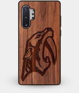 Best Custom Engraved Walnut Wood Nashville Predators Note 10 Plus Case - Engraved In Nature