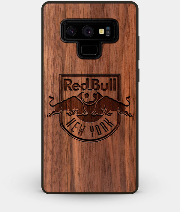 Best Custom Engraved Walnut Wood New York City Red Bulls Note 9 Case - Engraved In Nature
