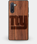 Best Custom Engraved Walnut Wood New York Giants Note 10 Case - Engraved In Nature