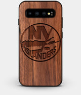 Best Custom Engraved Walnut Wood New York Islanders Galaxy S10 Plus Case - Engraved In Nature