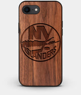 Best Custom Engraved Walnut Wood New York Islanders iPhone 8 Case - Engraved In Nature