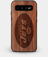 Best Custom Engraved Walnut Wood New York Jets Galaxy S10 Case - Engraved In Nature