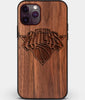 Custom Carved Wood New York Knicks iPhone 11 Pro Max Case | Personalized Walnut Wood New York Knicks Cover, Birthday Gift, Gifts For Him, Monogrammed Gift For Fan | by Engraved In Nature