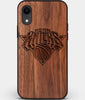 Custom Carved Wood New York Knicks iPhone XR Case | Personalized Walnut Wood New York Knicks Cover, Birthday Gift, Gifts For Him, Monogrammed Gift For Fan | by Engraved In Nature