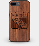 Best Custom Engraved Walnut Wood New York Rangers iPhone 8 Plus Case - Engraved In Nature