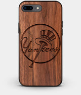 Best Custom Engraved Walnut Wood New York Yankees iPhone 8 Plus Case - Engraved In Nature