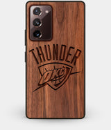 Best Custom Engraved Walnut Wood OKC Thunder Note 20 Case - Engraved In Nature