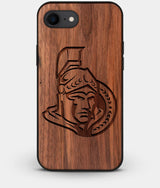 Best Custom Engraved Walnut Wood Ottawa Senators iPhone 8 Case - Engraved In Nature