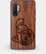 Best Custom Engraved Walnut Wood Ottawa Senators Note 10 Plus Case - Engraved In Nature