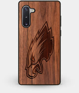 Best Custom Engraved Walnut Wood Philadelphia Eagles Note 10 Case - Engraved In Nature