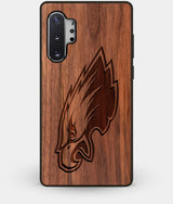 Best Custom Engraved Walnut Wood Philadelphia Eagles Note 10 Plus Case - Engraved In Nature