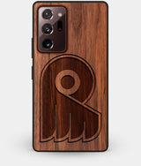 Best Custom Engraved Walnut Wood Philadelphia Flyers Note 20 Ultra Case - Engraved In Nature