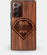 Best Custom Engraved Walnut Wood Philadelphia Phillies Note 20 Case - Engraved In Nature