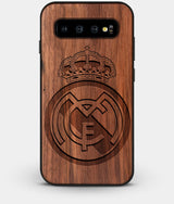 Best Custom Engraved Walnut Wood Real Madrid C.F. Galaxy S10 Case - Engraved In Nature