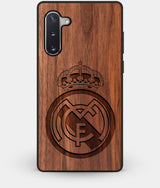 Best Custom Engraved Walnut Wood Real Madrid C.F. Note 10 Case - Engraved In Nature