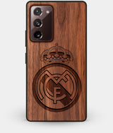 Best Custom Engraved Walnut Wood Real Madrid C.F. Note 20 Case - Engraved In Nature