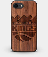 Best Custom Engraved Walnut Wood Sacramento Kings iPhone 7 Case - Engraved In Nature