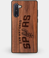 Best Custom Engraved Walnut Wood San Antonio Spurs Note 10 Case - Engraved In Nature