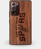 Best Custom Engraved Walnut Wood San Antonio Spurs Note 20 Case - Engraved In Nature