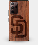 Best Custom Engraved Walnut Wood San Diego Padres Note 20 Ultra Case - Engraved In Nature