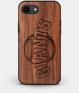Best Custom Engraved Walnut Wood San Francisco Giants iPhone 8 Case - Engraved In Nature