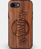 Best Custom Engraved Walnut Wood San Francisco Giants iPhone SE Case - Engraved In Nature