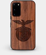 Best Walnut Wood S.L. Benfica Galaxy S20 FE Case - Custom Engraved Cover - Engraved In Nature