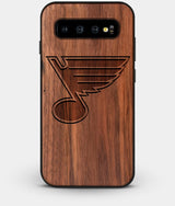 Best Custom Engraved Walnut Wood St Louis Blues Galaxy S10 Plus Case - Engraved In Nature