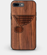 Best Custom Engraved Walnut Wood St Louis Blues iPhone 8 Plus Case - Engraved In Nature