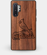 Best Custom Engraved Walnut Wood St Louis Cardinals Note 10 Plus Case - Engraved In Nature