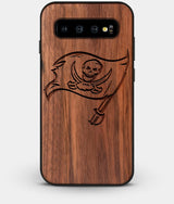 Best Custom Engraved Walnut Wood Tampa Bay Buccaneers Galaxy S10 Plus Case - Engraved In Nature