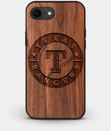 Best Custom Engraved Walnut Wood Texas Rangers iPhone 7 Case - Engraved In Nature