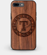 Best Custom Engraved Walnut Wood Texas Rangers iPhone 7 Plus Case - Engraved In Nature