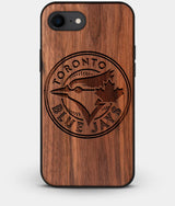 Best Custom Engraved Walnut Wood Toronto Blue Jays iPhone 8 Case - Engraved In Nature
