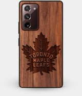 Best Custom Engraved Walnut Wood Toronto Maple Leafs Note 20 Case - Engraved In Nature
