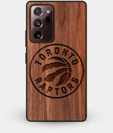Best Custom Engraved Walnut Wood Toronto Raptors Note 20 Ultra Case - Engraved In Nature